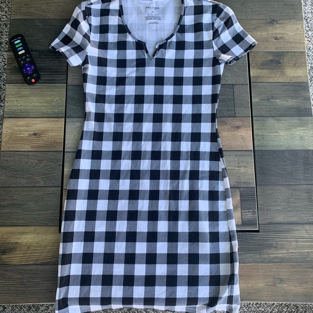 black and white checkered dress, Size XS (womens)